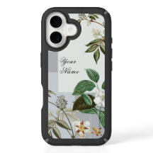 Estuche de teléfono con nombre personalizado botán