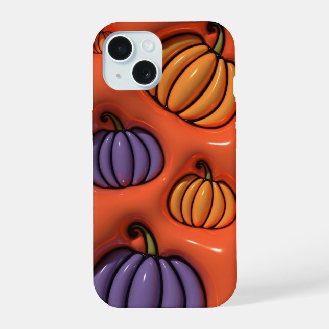 Estuche de teléfono de calabaza para calabaza de 3 (Reverso )