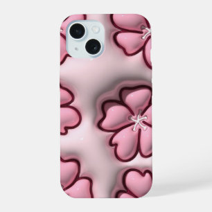 Estuche de teléfono de cerezo rosa de Jelly Pastel