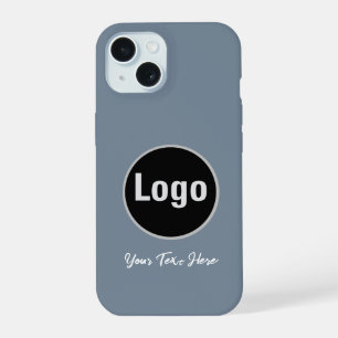 Estuche de teléfono de color sólido gris de pizarr