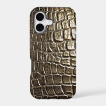 Estuche de teléfono de diseño de piel de cocodrilo
