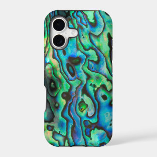 Estuche de teléfono de diseño de shell azul y verd