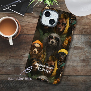 "Estuche de teléfono de mamá/papá perro más frío -