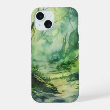 Estuche de teléfono de ruta de bosque encantado