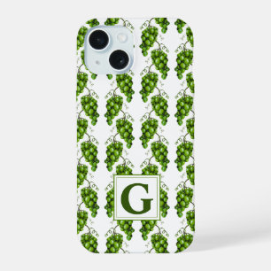 Estuche de teléfono de uvas verdes
