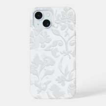 Estuche de teléfono Grabado en relieve floral clás