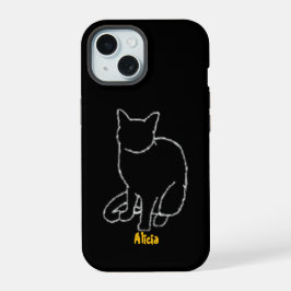 Estuche de teléfono para gato de personalizable