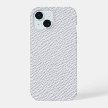 Estuche de teléfono texturizado de cuero blanco cl
