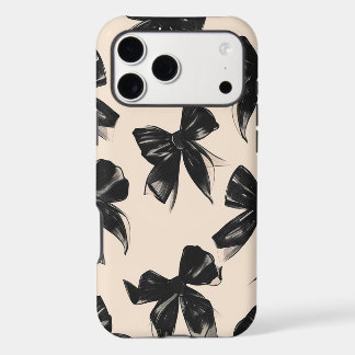 Estuche elegante para iPhone de patrón negro de ar