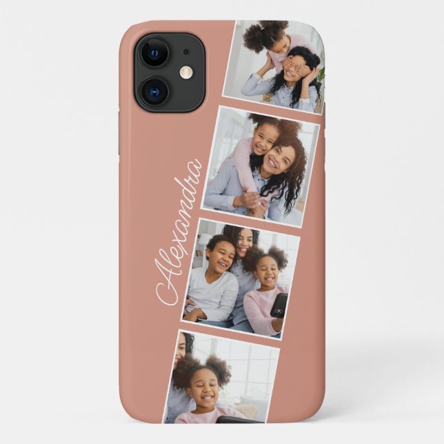 Estuche elegante para iPhone Funda de Collage de f (Reverso)