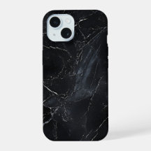 Estuche elegante para teléfono de mármol negro