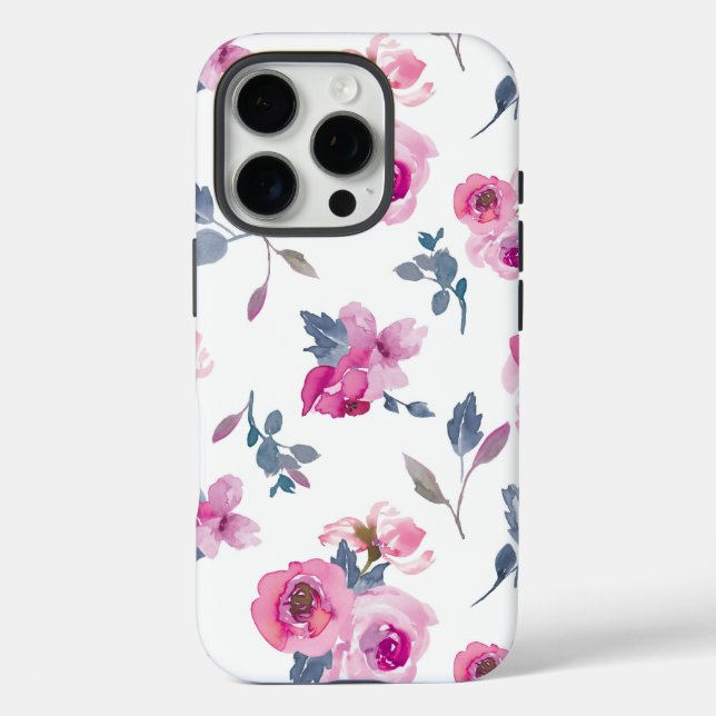 Estuche Floral Phone para iPhone 16 Pro Funda (Reverso )