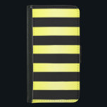 Estuche Galaxy S5 Cartera (Bumblebee)<br><div class="desc">Rayas de color negro y amarillo con matices de colores en el estuche de teléfono celular. Disponible para todos los teléfonos</div>