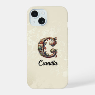 Estuche Gold Baroque Monograma Elegante para teléf