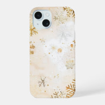 Estuche Golden Snowflake Bliss Phone