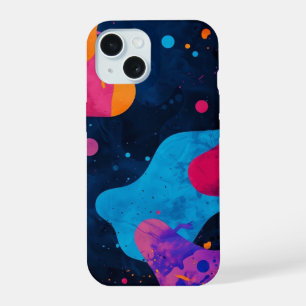 estuche iphone _ Abstract Neon Splatter
