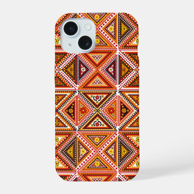 Estuche Motif Quilt Pattern para iPhone (Reverso )