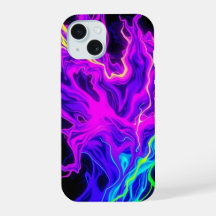 Estuche Neon Electric Fluid Flames Phone
