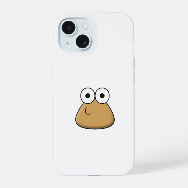 Estuche para iPhone - Baby Pou feliz (Reverso )