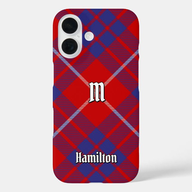 Estuche para iPhone Clan Hamilton Red Tartan Funda (Reverso )