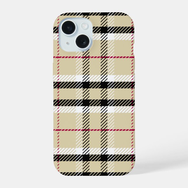 Estuche para iPhone "Classic Plaid Pattern" (Reverso )