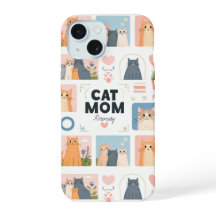 Estuche para iPhone de "Cat Mom" para personalizad