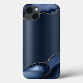 Estuche para iPhone de Funda abstracto azul marino