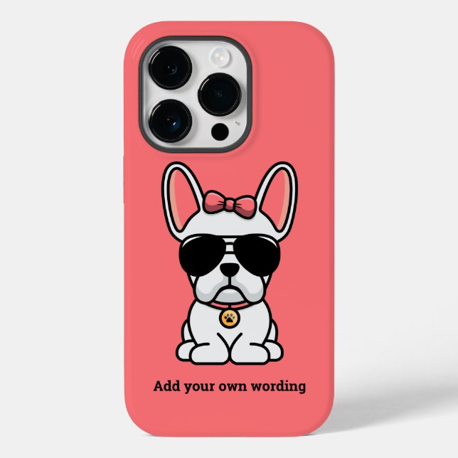 Estuche para iPhone de Funda de Bulldog francés-ma (Reverso )