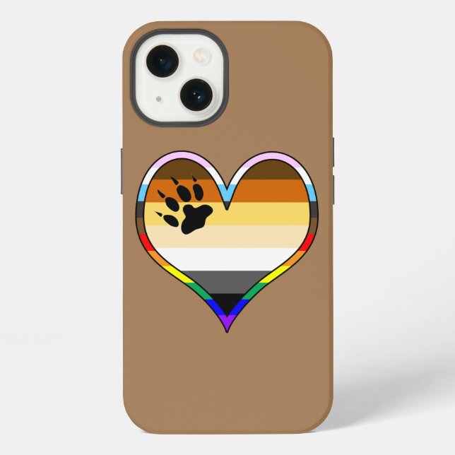 Estuche para iPhone de Funda de corazón de orgullo (Reverso )