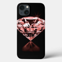 Estuche para iPhone de Funda de diamantes rosado-m