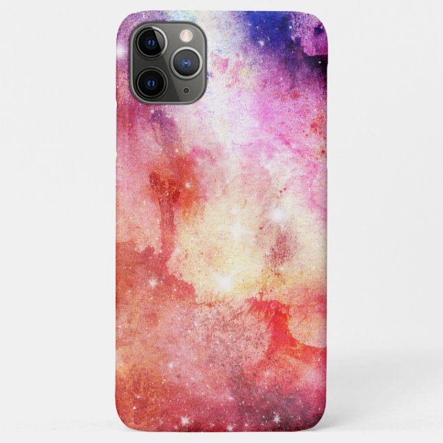 Estuche para iPhone de Funda de galaxia rosa-mate (Reverso)
