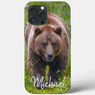 Estuche para iPhone de Funda de oso marrón-mate
