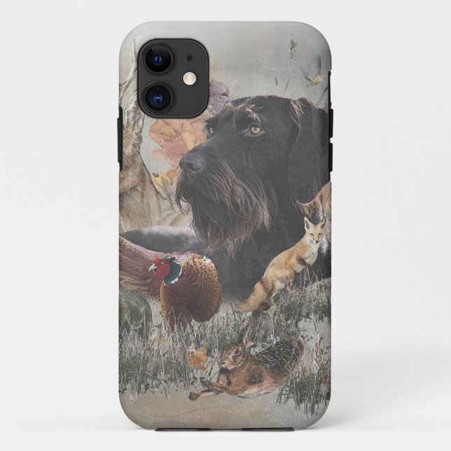 Estuche para iPhone de Funda de puntero con cable  (Reverso)