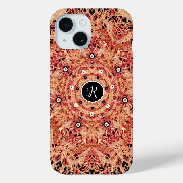 Estuche para iPhone de Funda marrón abstraído-mate (Reverso )