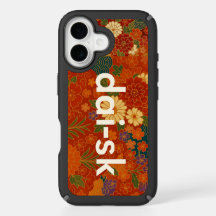 Estuche para iPhone de patrón floral japonés