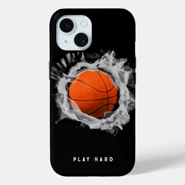 Estuche para iPhone Funda de baloncesto Mate (Reverso )