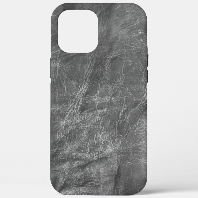 Estuche para iPhone Funda de cuero gris-mate (Reverso )