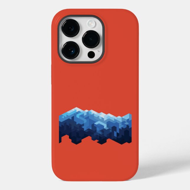 Estuche para iPhone Funda de montaña de nieve-Mate (Reverso )