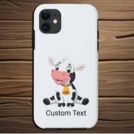 Estuche para iPhone Happy Baby Cow Funda Mate