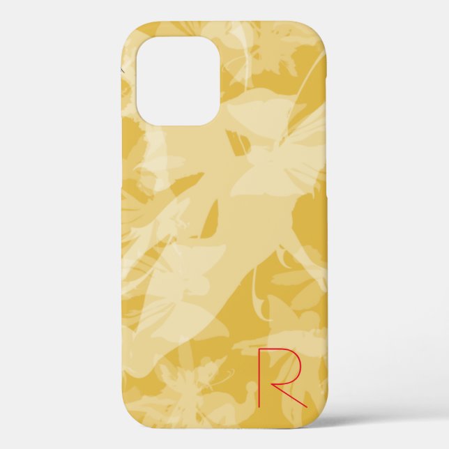 Estuche para iPhone Monograma Funda Mate Gold Fair (Reverso )