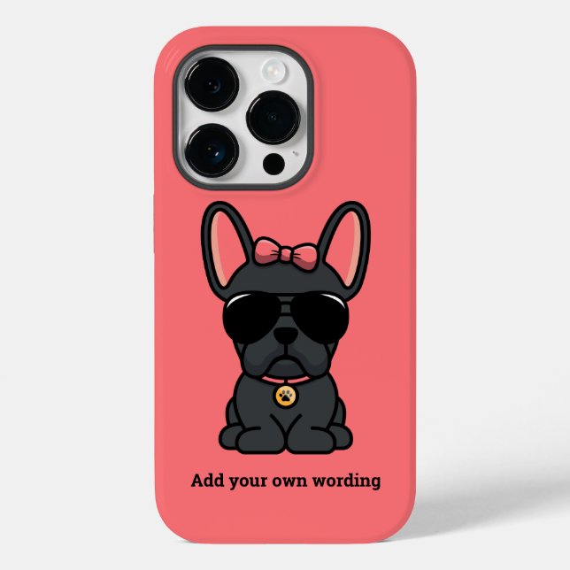 Estuche para iPhone para Funda de Bulldog francés  (Reverso )