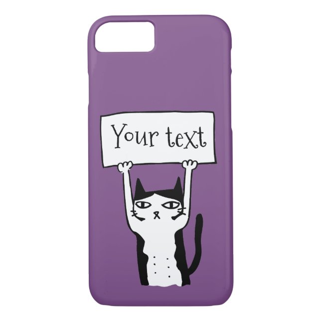 Estuche para iPhone para Funda de gato personaliza (Reverso)