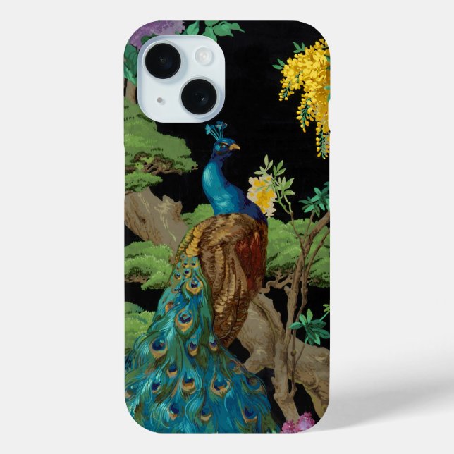 Estuche para iPhone para Funda de pavo real-mate (Reverso )