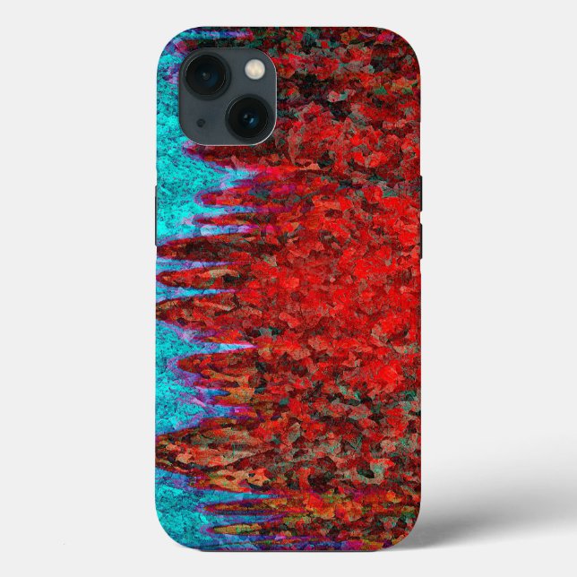 Estuche para iPhone para Funda de textura de fuego (Reverso )