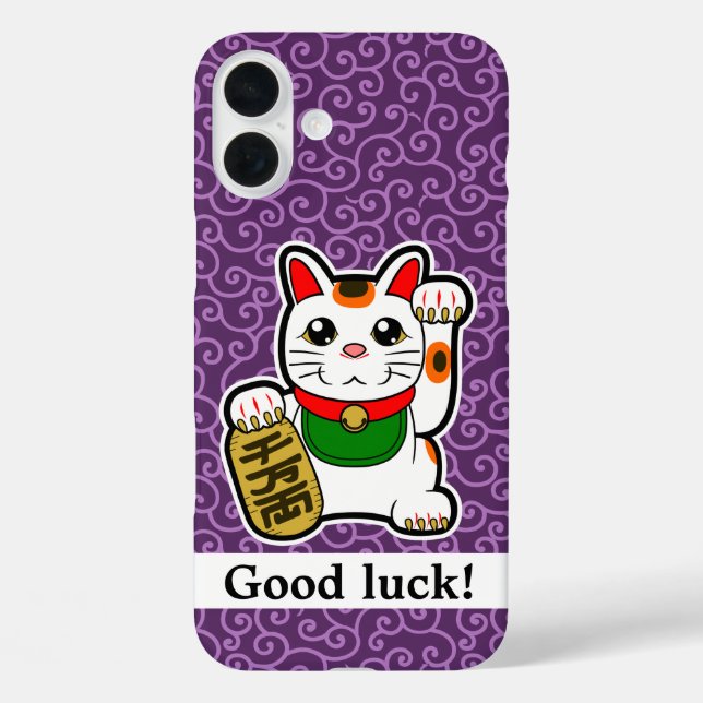 Estuche para iPhone para Funda Gato Afortunado Jap (Reverso )