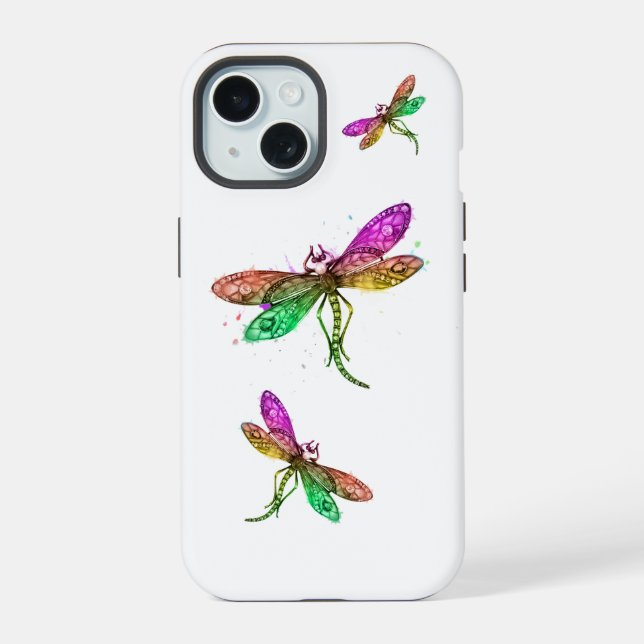 Estuche para iPhone Rainbow Dragonfly (Reverso )