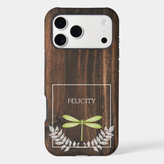 Estuche para iPhone Rústico Green Dragonfly Funda-