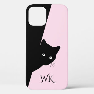 Estuche para iPhone Sly Black Cat Monograma Funda 