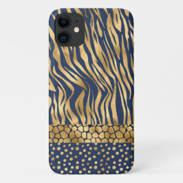 Estuche para iPhone Tiger Moda Gold Moda Funda ele