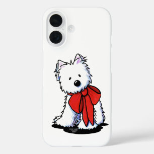 Estuche para iPhone Westie Bow Funda Mate